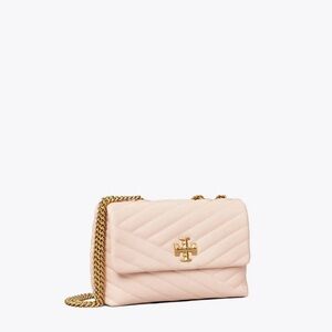 TORY BURCH Small Kira Chevron Convertible Shoulder Bag- Coy Pink
